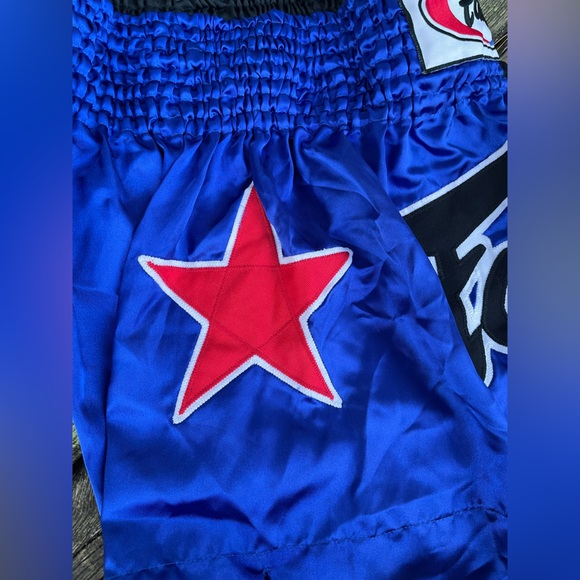 Fairtex Blue and Black Muay Thai Shorts - Picture 5 of 11